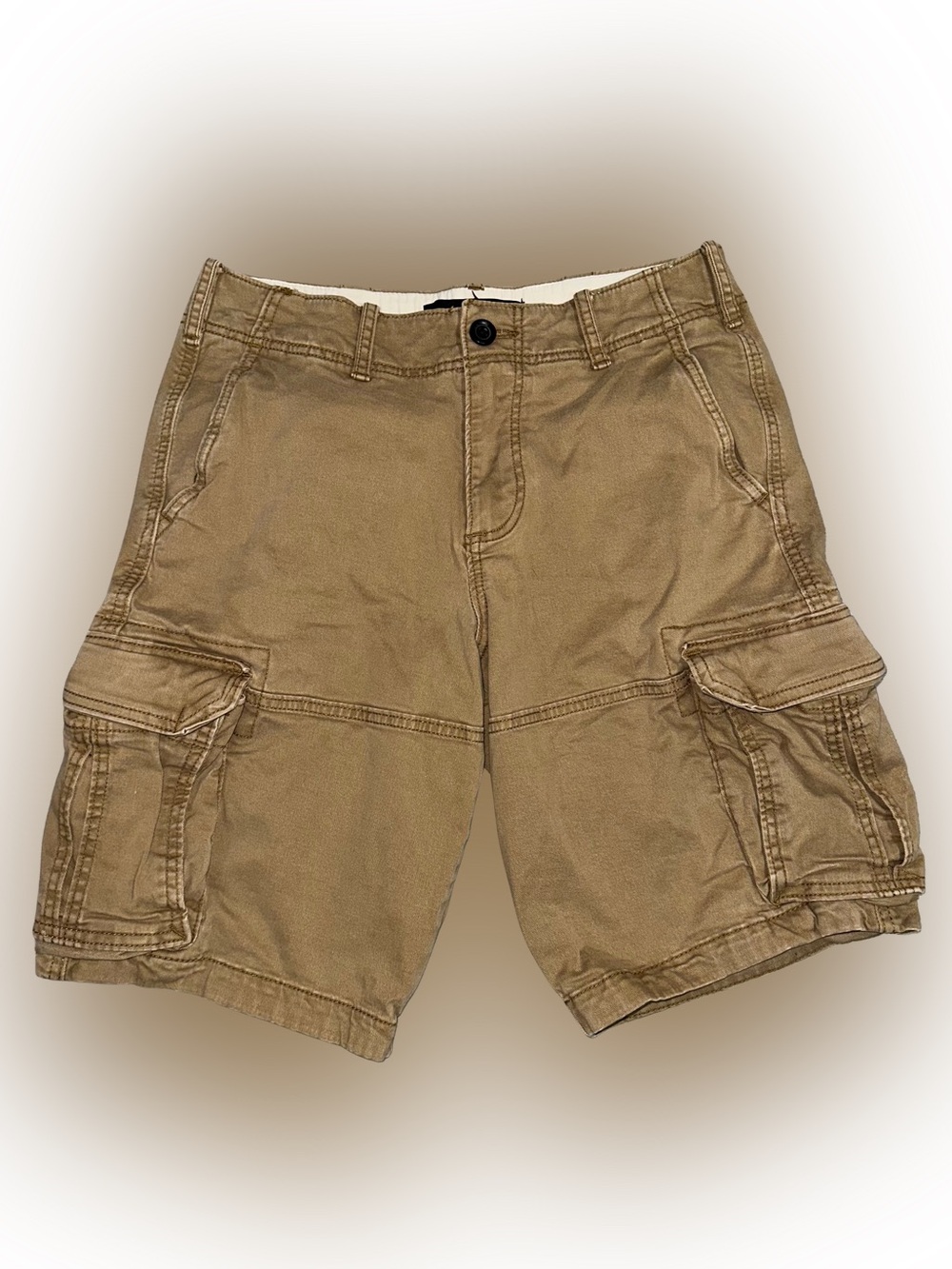 Hollister y2K Cargo Epic Flex Shorts Men’s Sz 30 Khaki 12” Inseam